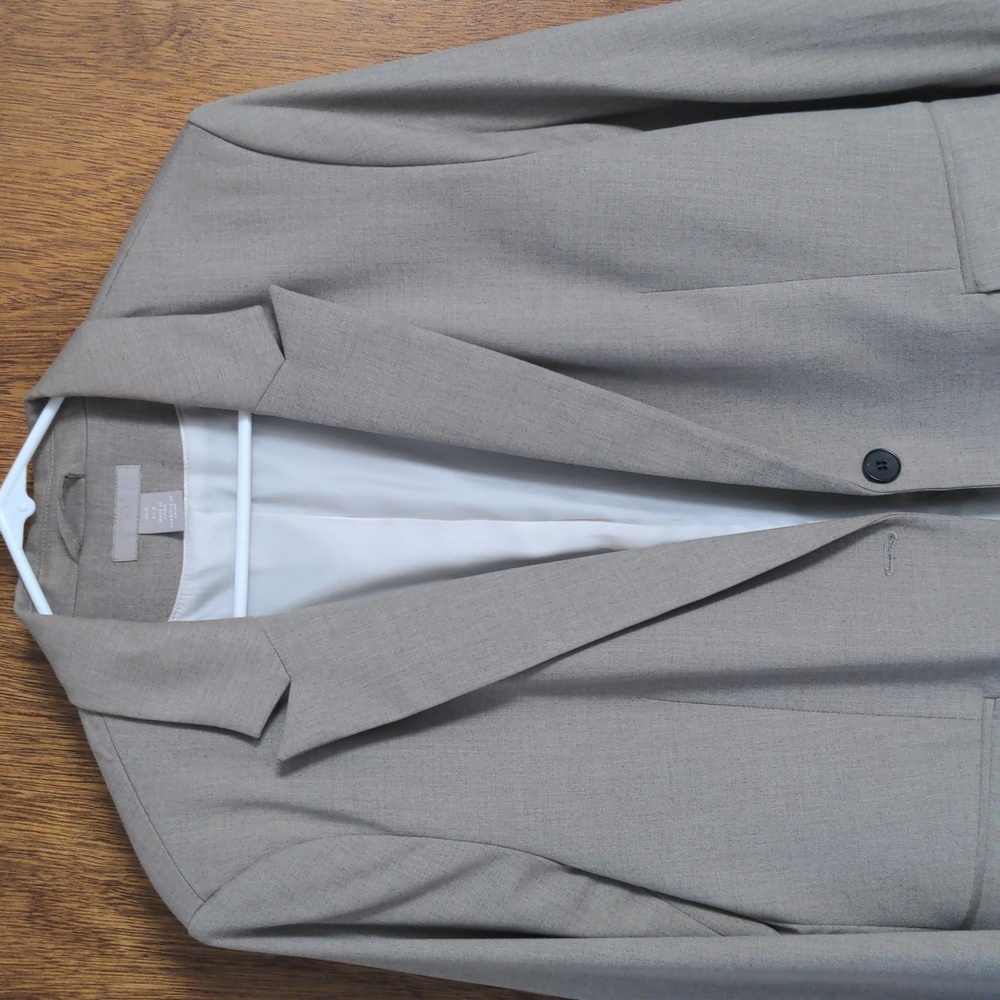H&M Blazer Size M Relaxed Fit Beige/Grey